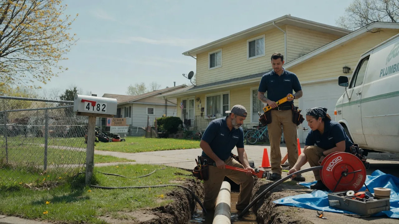 Gas Line Repair in Oakford, IN near me